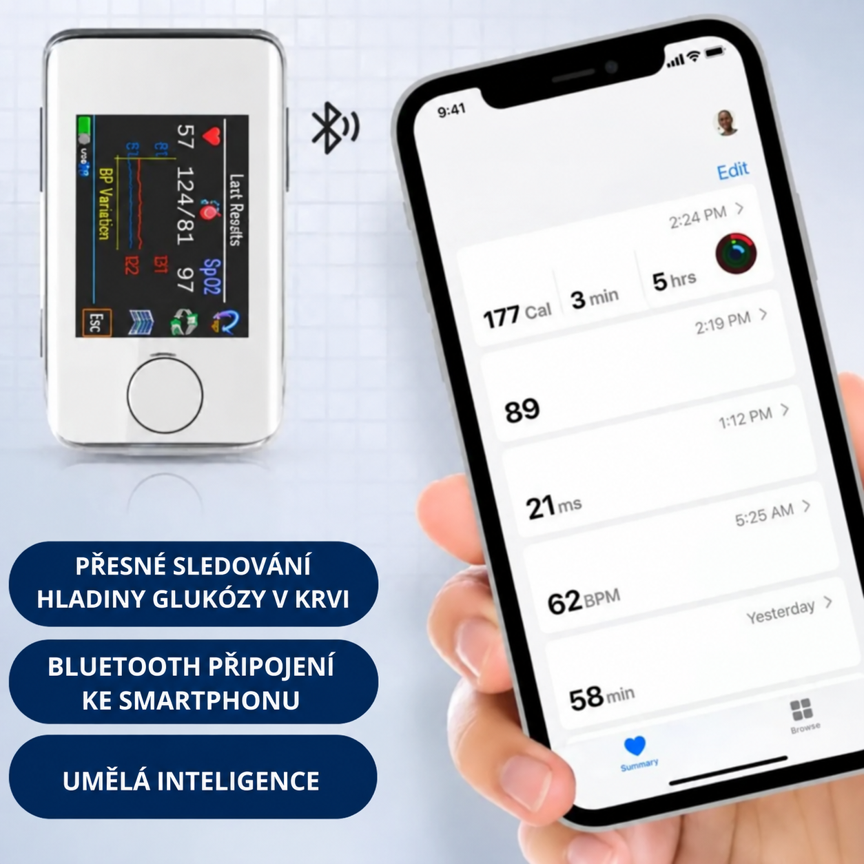 GlucoMax Multifunkční Glukometr + Elektronický Tonometr – KOUPÍTE 1, DOSTANETE 1 ZDARMA
